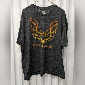 GM Firebird Charcoal Gray T-Shirt with Gold Logo